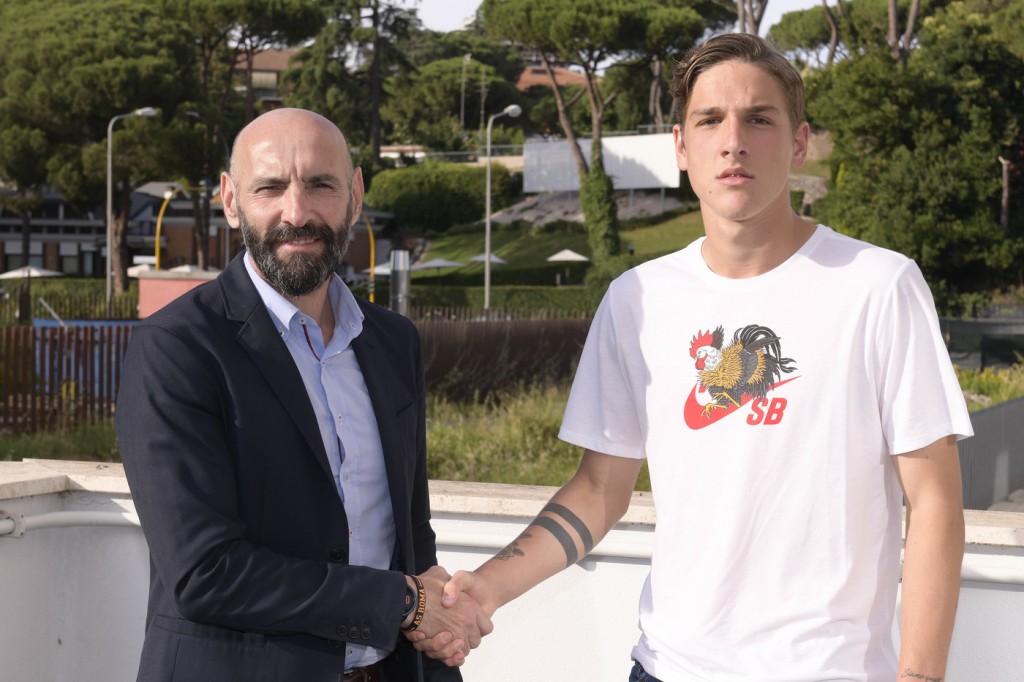 Niccolò Zaniolo arriva a RomaNiccolò Zaniolo arriva a Roma