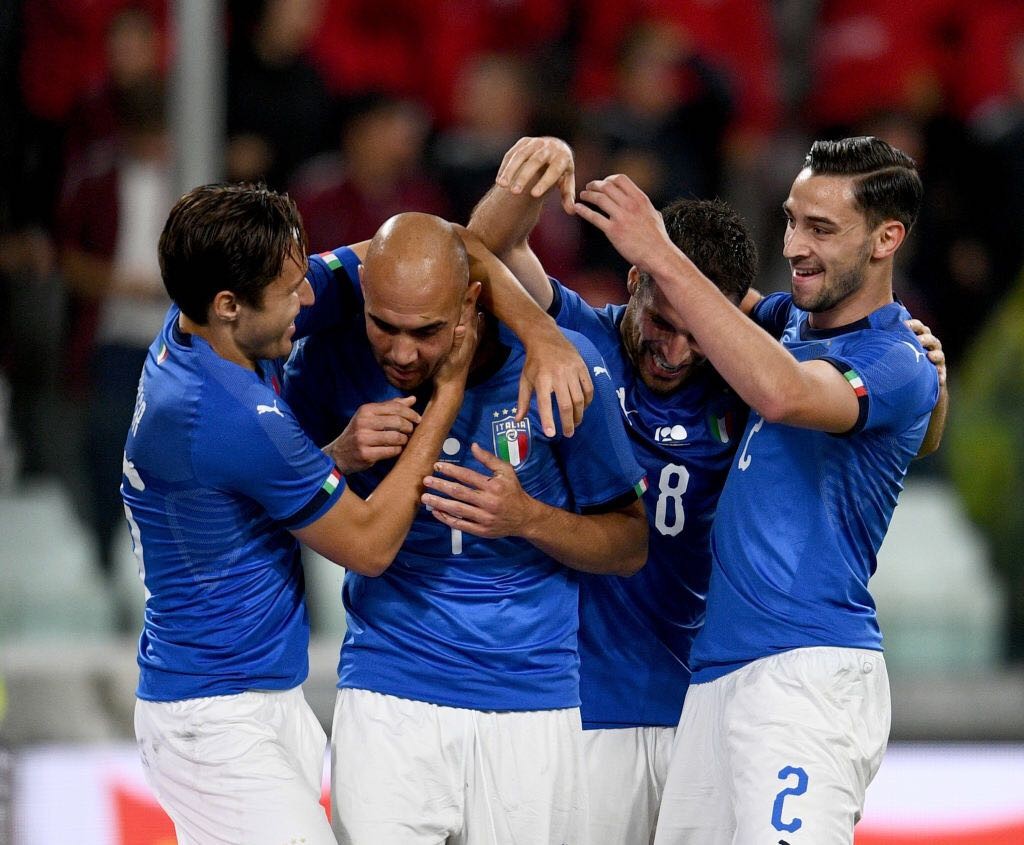 italia olanda esultanza zaza