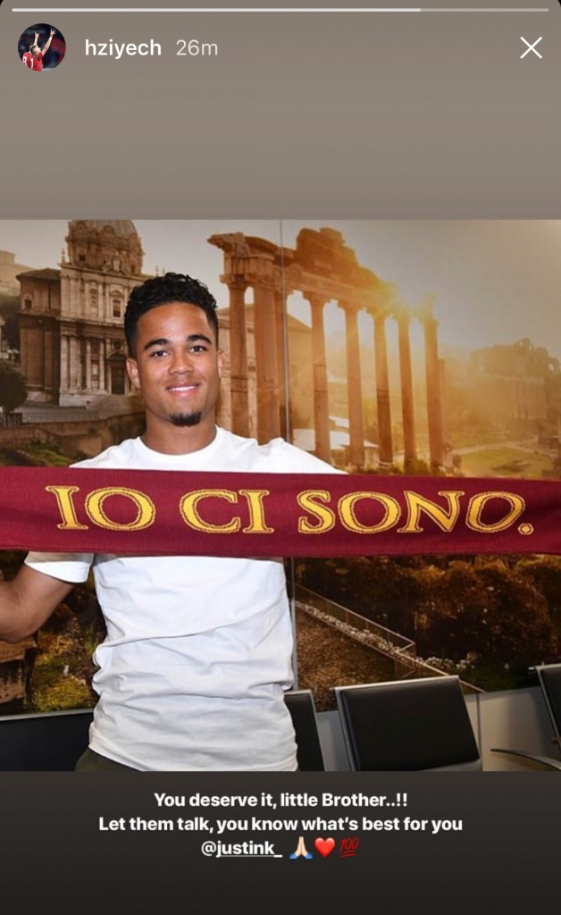 ziyech instagram kluivert