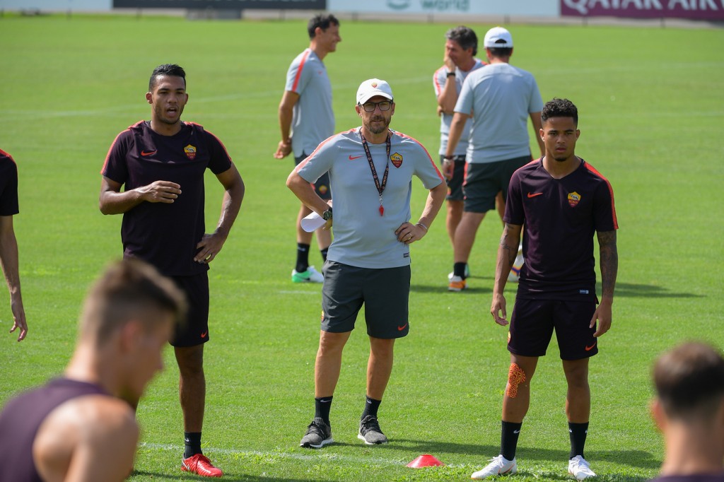 Allenamento Trigoria Di Francesco Kluivert Jesus