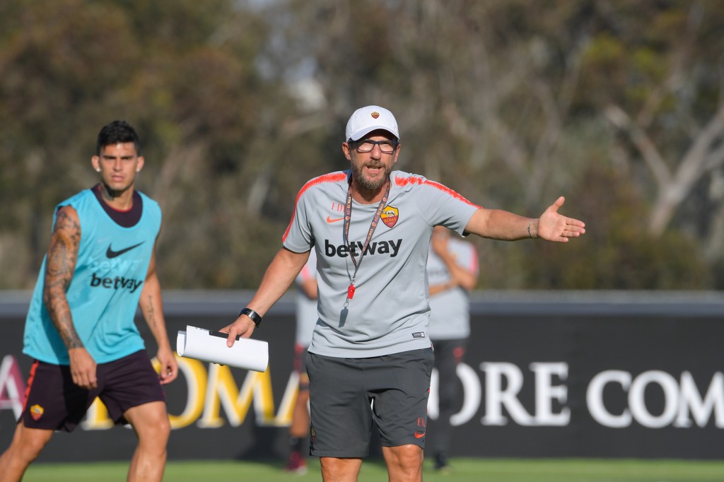 Di_Francesco_AS Roma Tour USA 2018, sessione di allenamneto