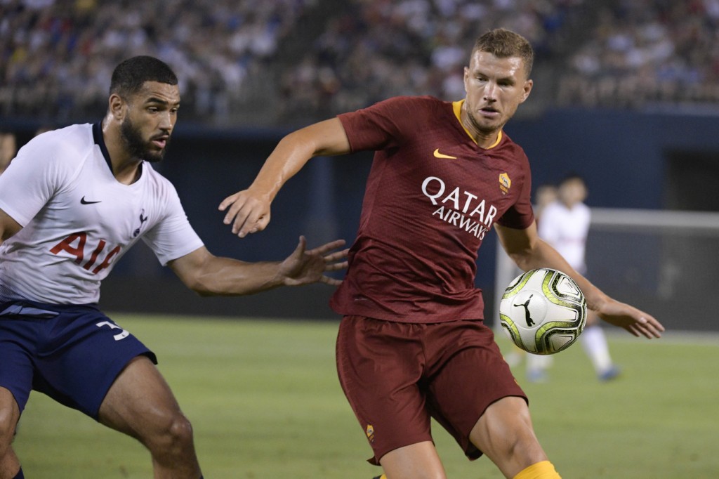 Nella foto: Edin dzeko AS Roma vs Tottenham - International Champions Cup