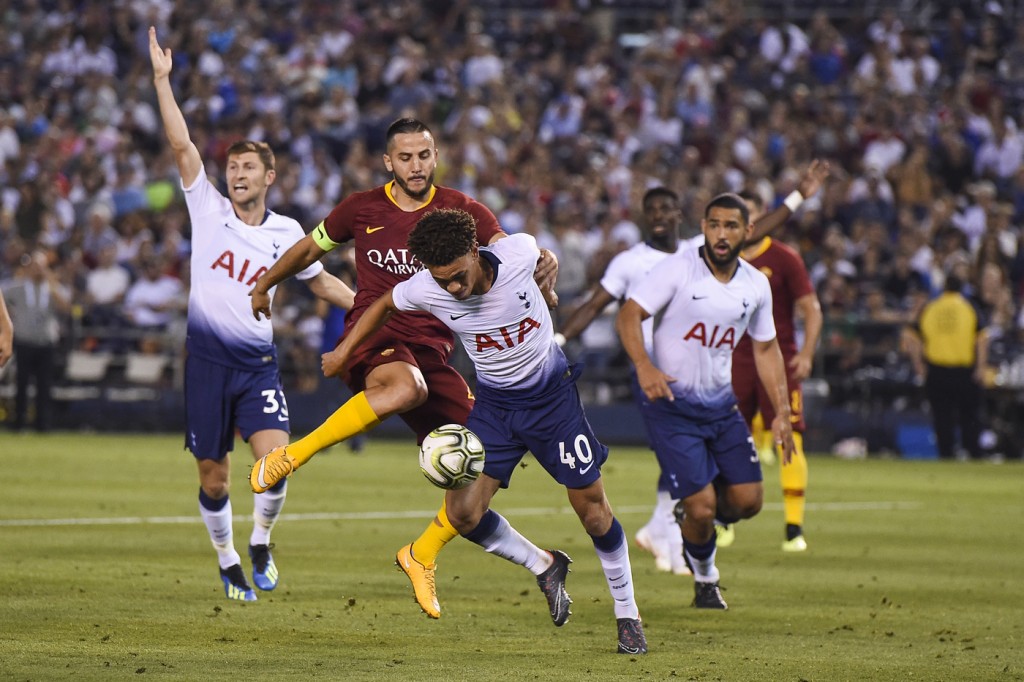 Nella foto: Kostas Manolas, Luke Amos roma_tottenham26072018_43