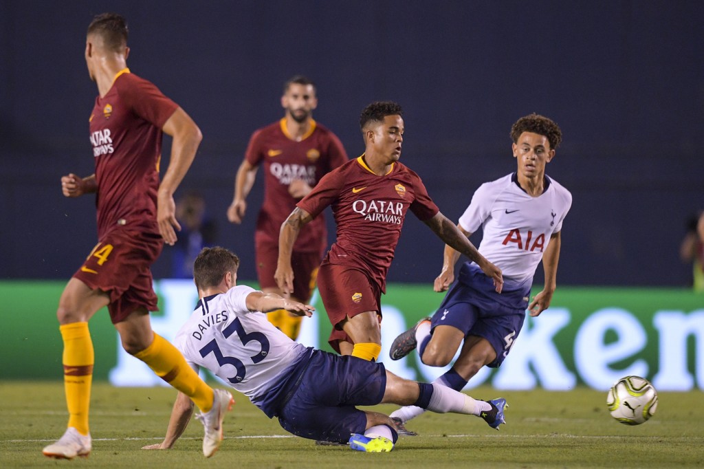 Nella foto: Justin Kluivert, Benjamin Davies AS Roma vs Tottenham - International Champions Cup