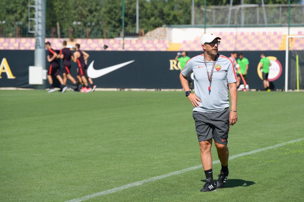 Di Francesco Ritiro AS Roma 2018-19, sessione di allenamento