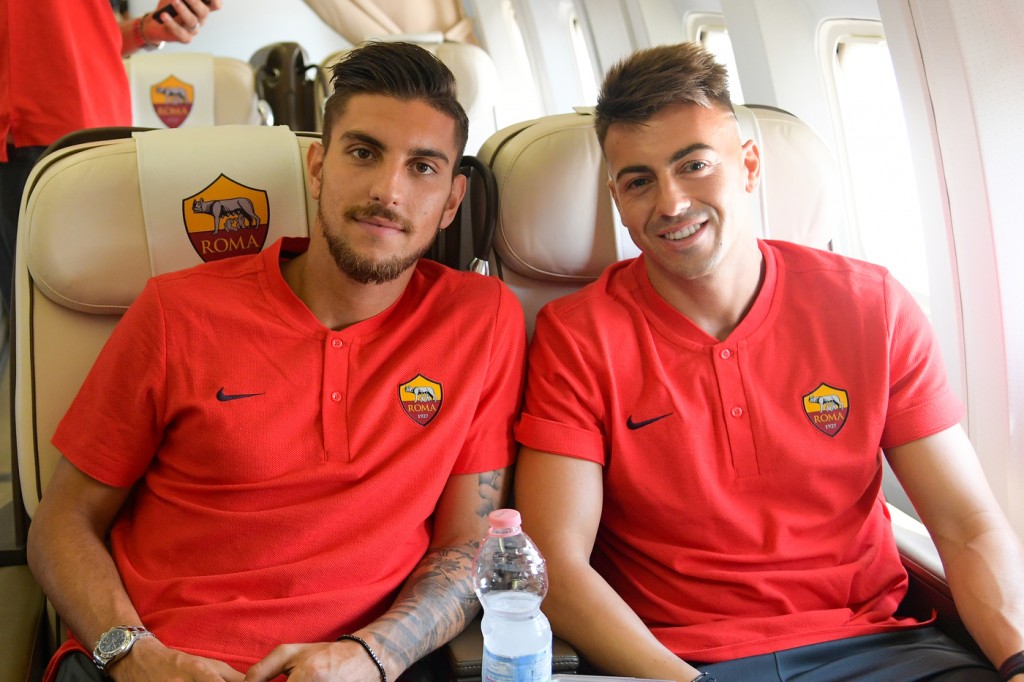 partenza_Roma_usa_ Lorenzo Pellegrini_El Shaarawy