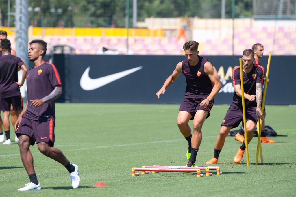 Luca_Pellegrini_Allenamento pomeridiano AS Roma - Ritiro estivo per la stagione 2018/2019