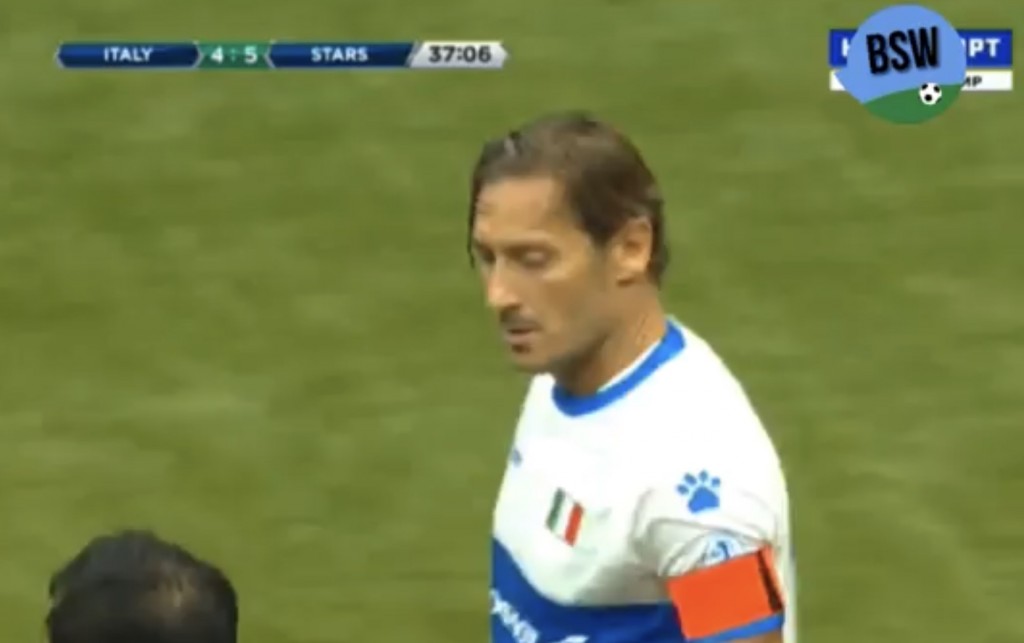 totti frame video gol legends cup