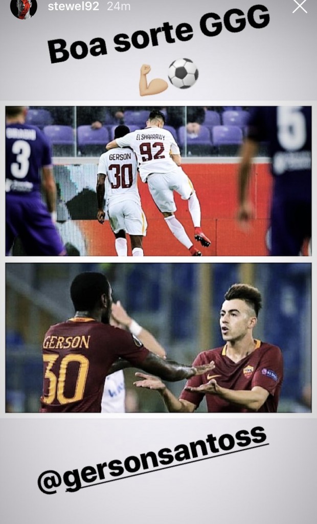 screen storia instagram el shaarawy gerson