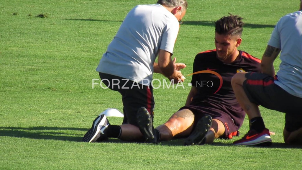 lorenzo pellegrini tre fontane infortunio