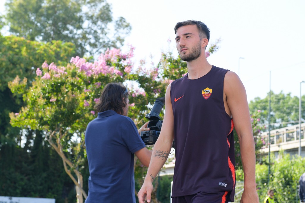 AS Roma, allenamento a porte aperte allo Stadio Tre Fontane Bryan Cristante