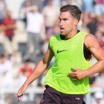 AS Roma, allenamento a porte aperte allo Stadio Tre Fontane Kevin Strootman
