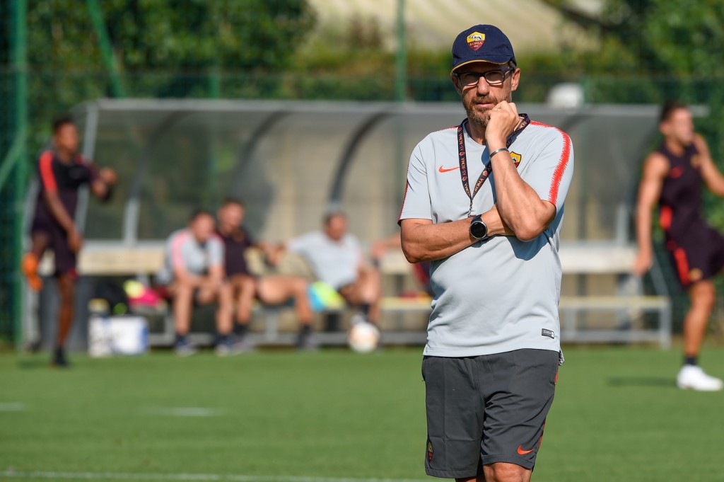 Di Francesco Allenamento pomeridiano AS Roma - Ritiro estivo per la stagione 2018/2019