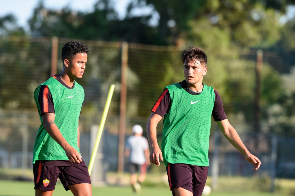 Under_KluivertAllenamento AS Roma - Ritiro estivo per la stagione 2018/2019