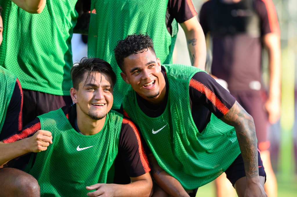 Under_Kluivert_Allenamento AS Roma - Ritiro estivo per la stagione 2018/2019