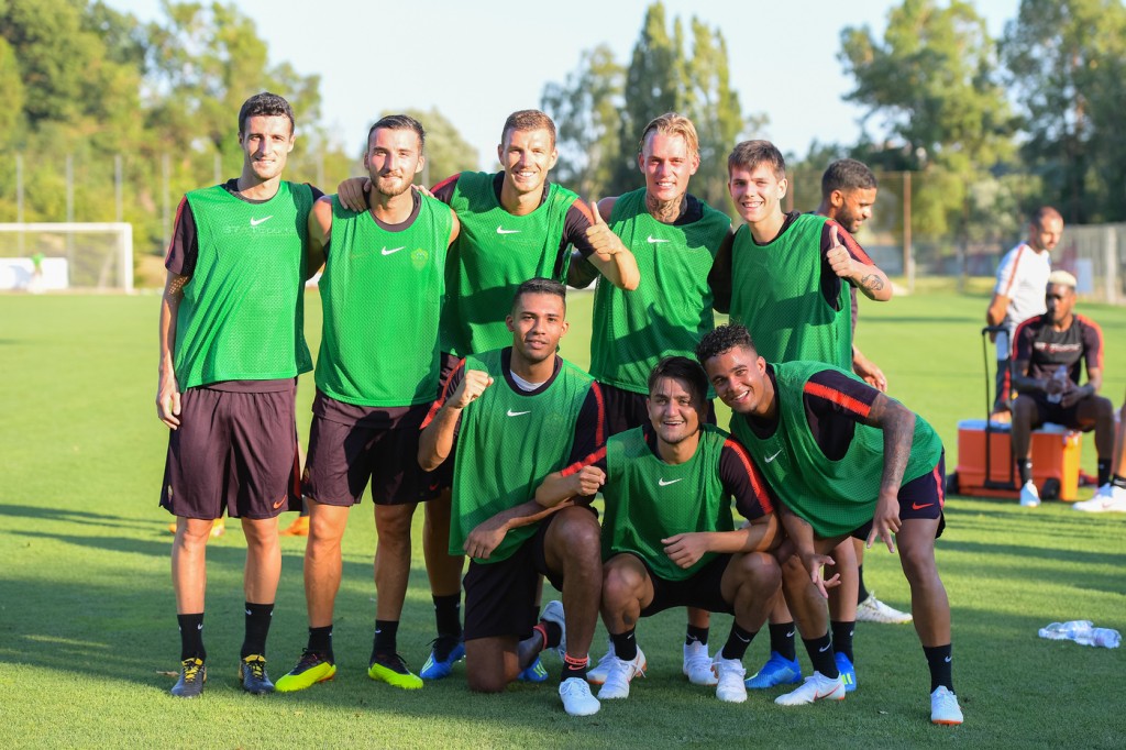 Jesus_Under_Kluivert_Karsdorp_Coric__Marcano_Cristante_Dzeko_Allenamento AS Roma - Ritiro estivo per la stagione 2018/2019