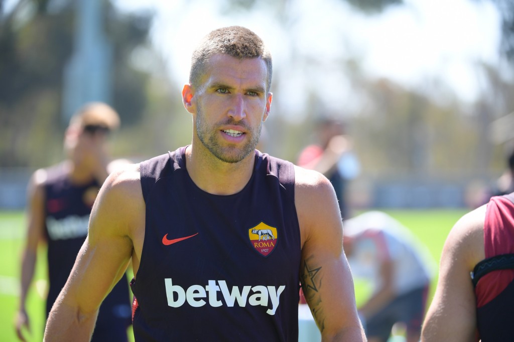 Nella foto: Kevin Strootman AS Roma Tour USA 2018 - Sessione di allenamento