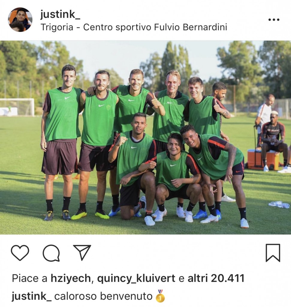 screen kluivert mi piace ziyech instagram