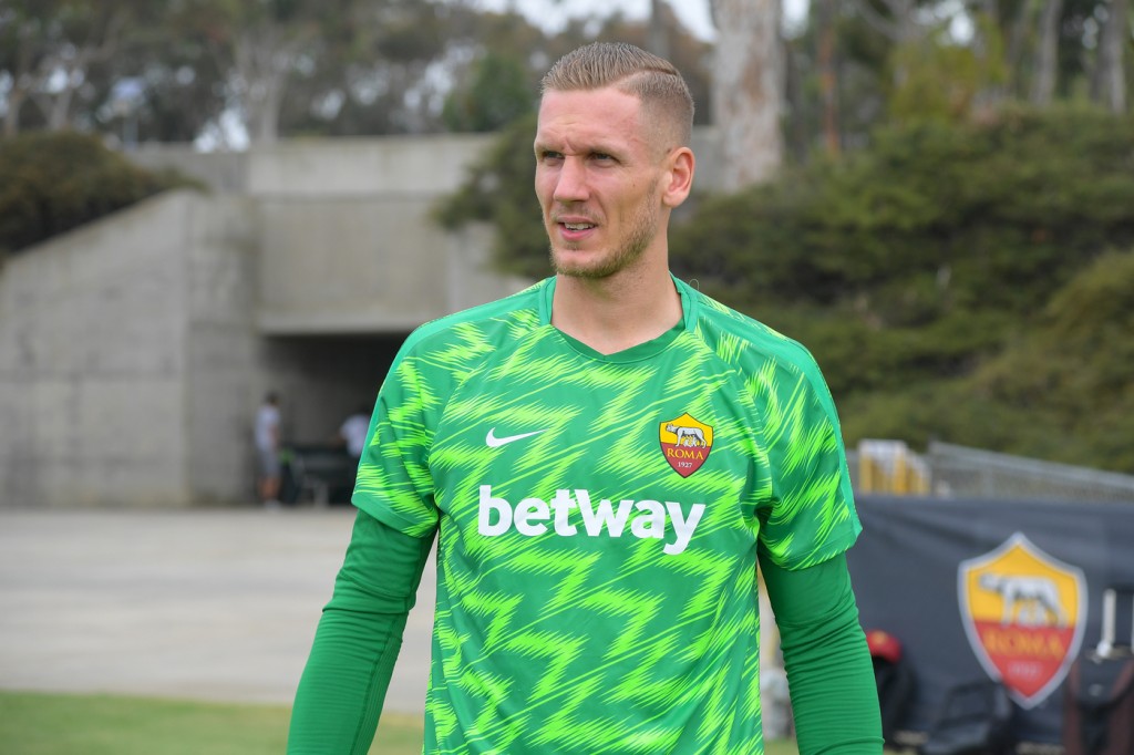 Nella foto: Robin Olsen AS Roma Tour USA 2018 - Sessione di allenamento