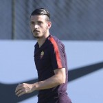 Ritiro AS Roma 2018/2019 - Sessione di allenamento pomeridiano Nella foto:  Alessandro Florenzi