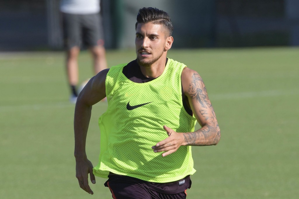 Ritiro AS Roma 2018/2019 - Sessione di allenamento pomeridiano Nella foto:  Lorenzo Pellegrini