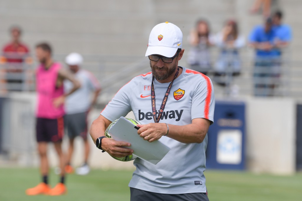 AS Roma Tour USA 2018, allenamento a San Diego Di Francesco