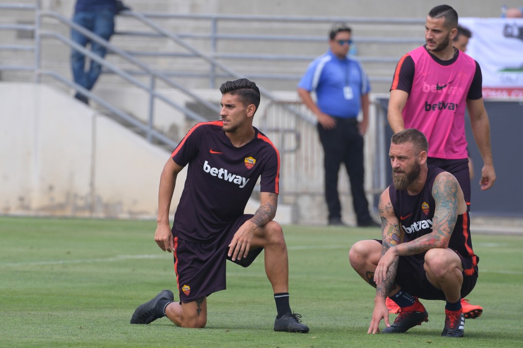 AS Roma Tour USA 2018, allenamento a San Diego De Rossi Pellegrini