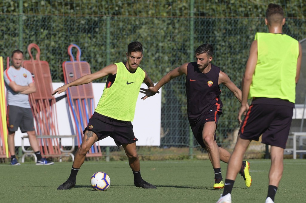 Pellegrini_Cristante_Allenamento pomeridiano AS Roma - Ritiro estivo per la stagione 2018/2019