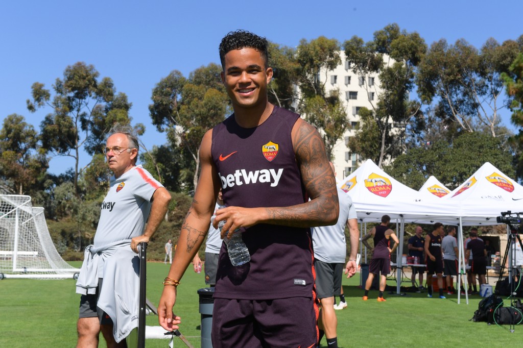 Kluivert_AS Roma Tour USA 2018, allenamento a San Diego