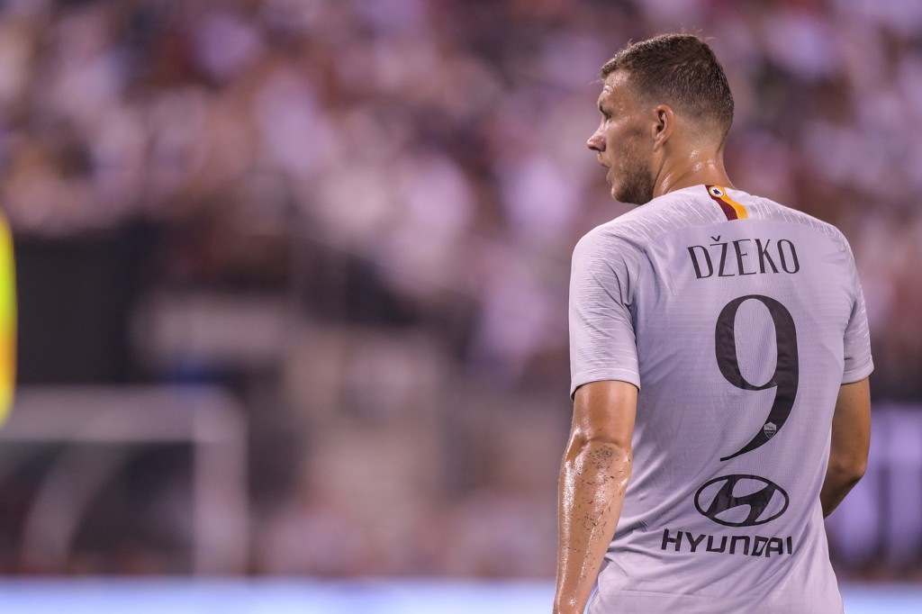 Dzeko_Real Madrid vs AS Roma - International Champions Cup 2018