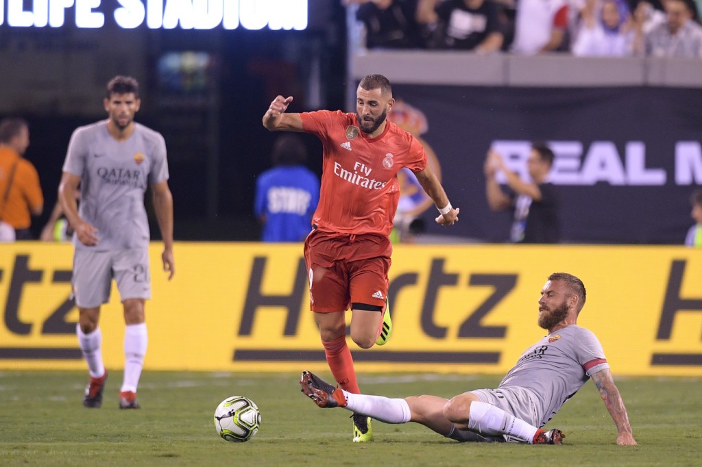 benzema_Real Madrid vs AS Roma - International Champions Cup 2018