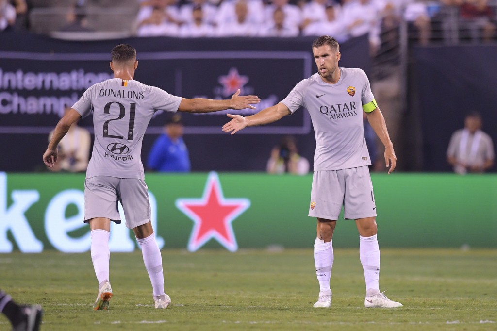 strootman_gonalons_Real Madrid vs AS Roma - International Champions Cup 2018