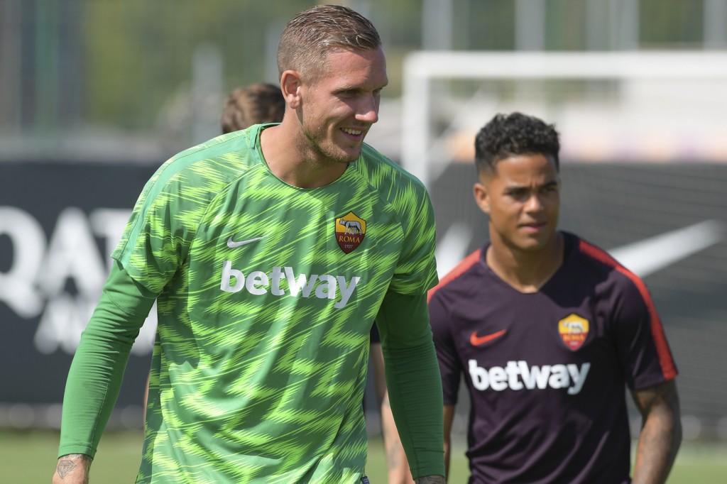 Olsen Kluivert AS Roma, l'allenamento di rifinitura in vista del Torino