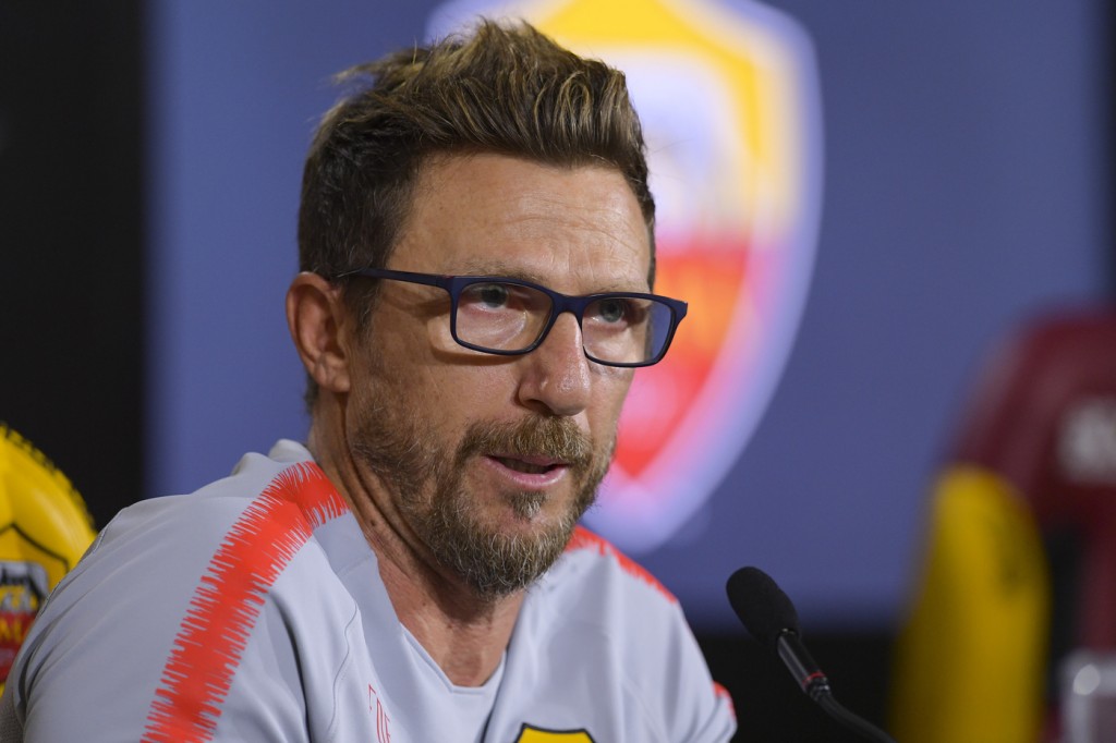 AS Roma, conferenza stampa del mister Eusebio Di Francesco