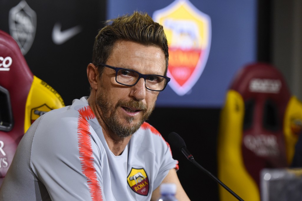 AS Roma, conferenza stampa del mister Eusebio Di Francesco