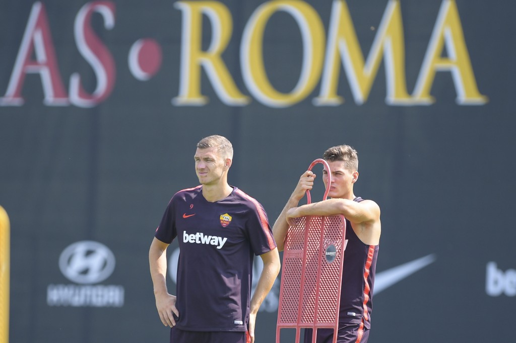 Allenamento_Roma_Dzeko_Schick