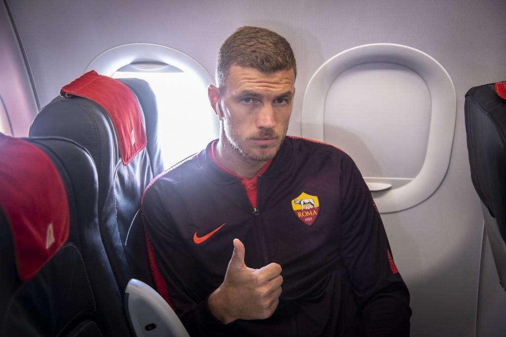 partenza_fiumicino_dzeko