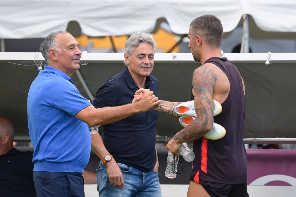 Pallotta_Baldini_Kolarov_AS Roma Tour USA 2018, allenamento a Boston