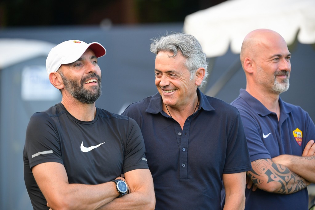 Monchi_Baldini_AS Roma Tour USA 2018, allenamento a Boston