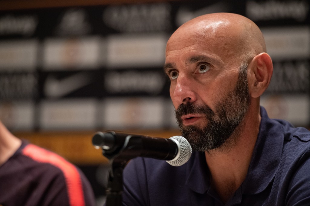 AS Roma Tour USA 2018 - Robin Olsen e Monchi in conferenza stampa