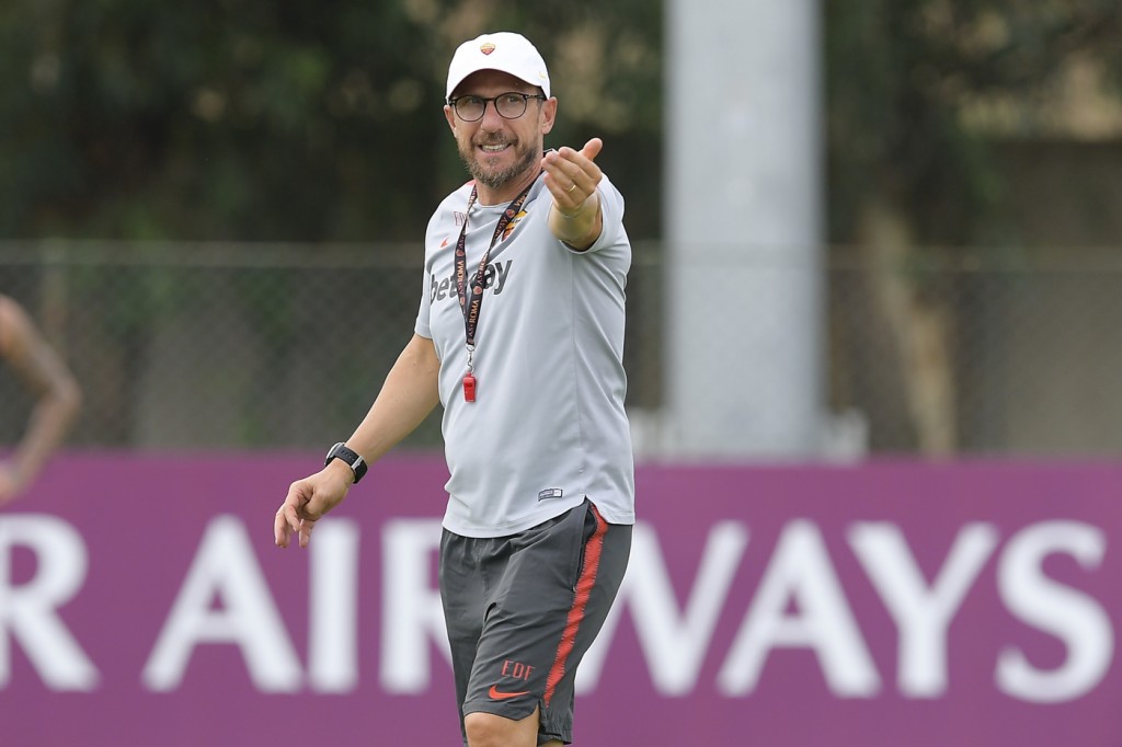 Di Francesco Trigoria, sessione di allenamento dell'AS Roma