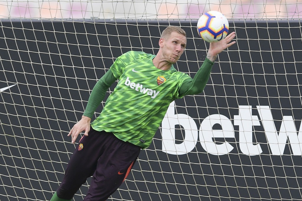 Olsen Trigoria, sessione di allenamento dell'AS Roma