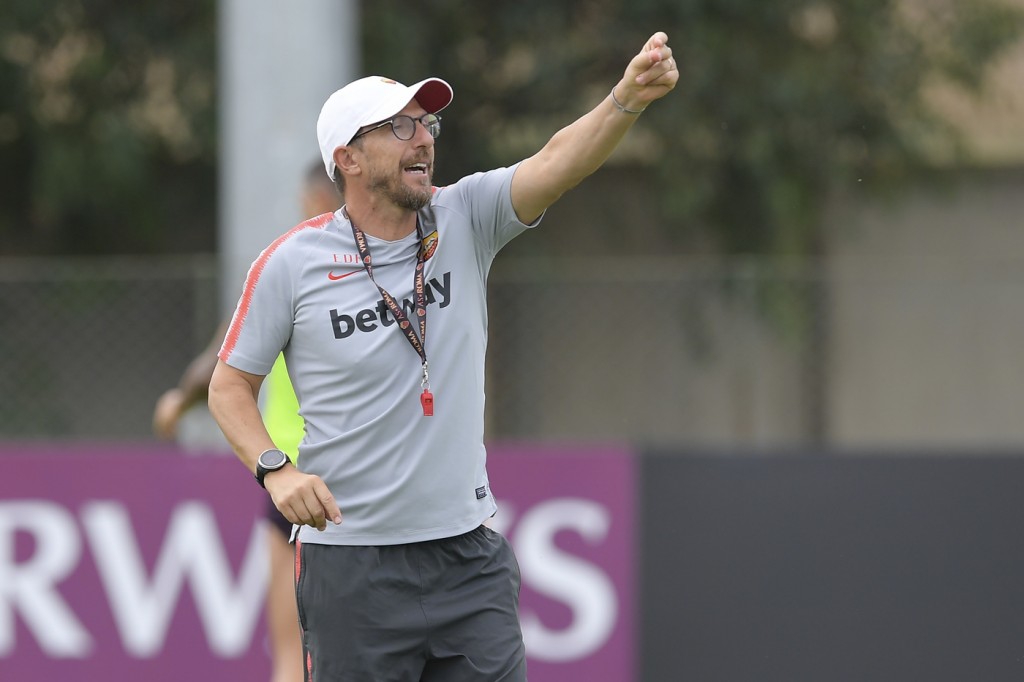 Di Francesco Trigoria, sessione di allenamento dell'AS Roma