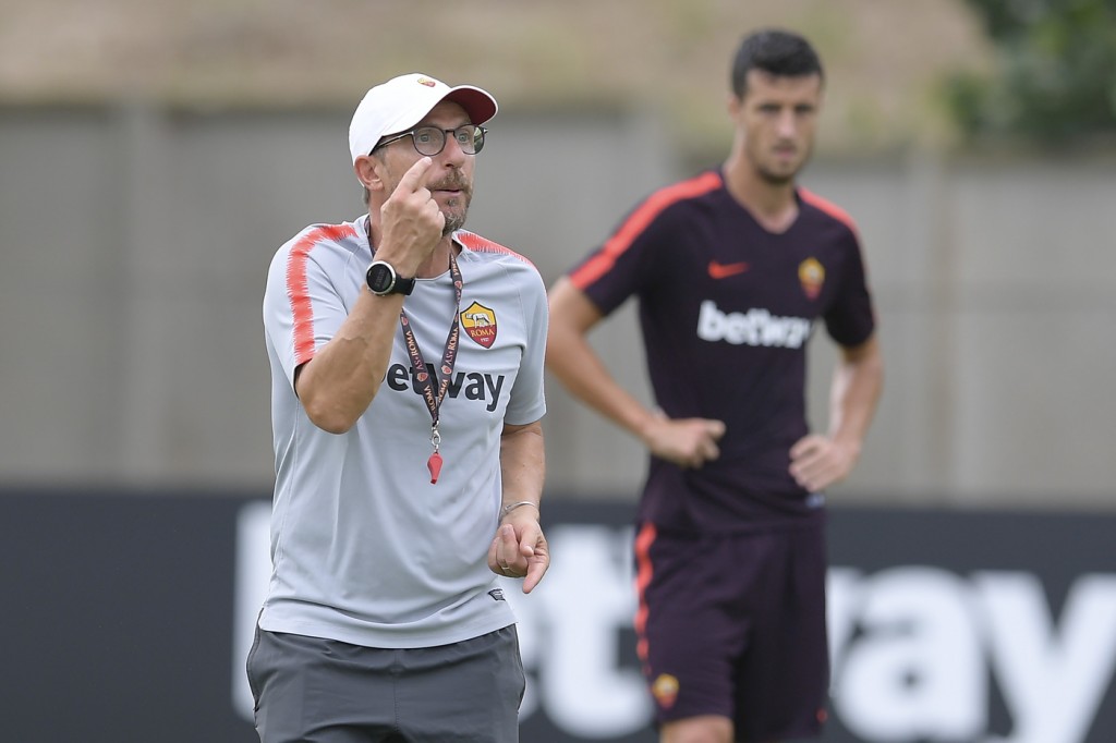 Di Francesco Trigoria, sessione di allenamento dell'AS Roma