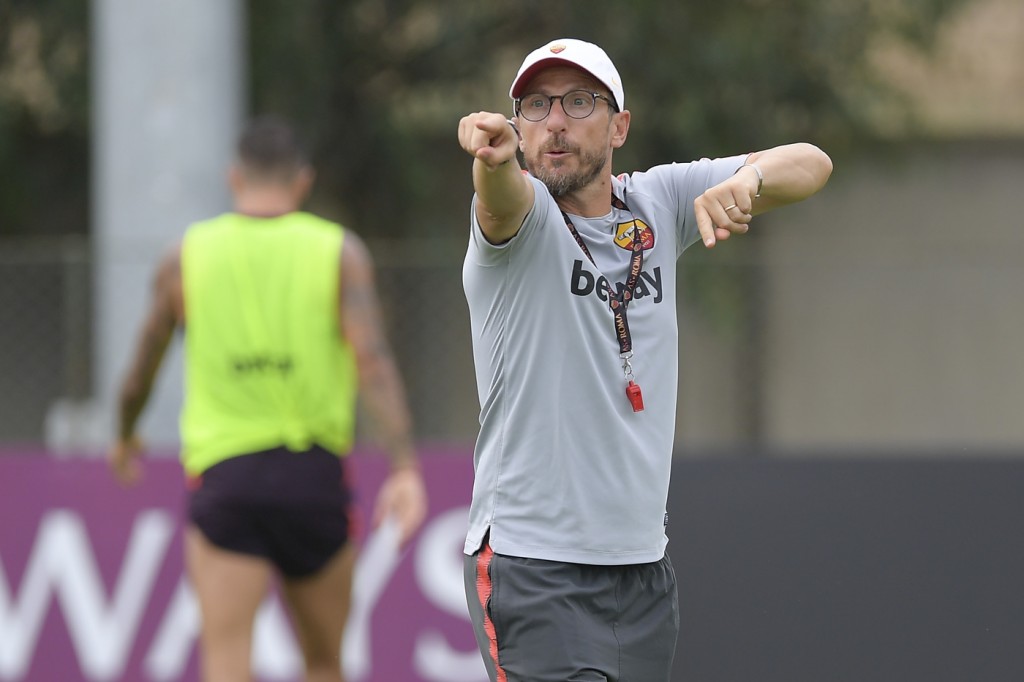 Di Francesco Trigoria, sessione di allenamento dell'AS Roma