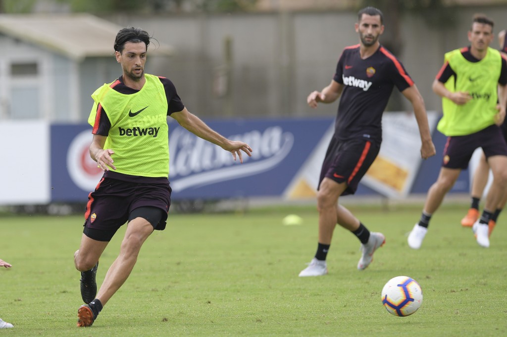 Pastore Trigoria, sessione di allenamento dell'AS Roma