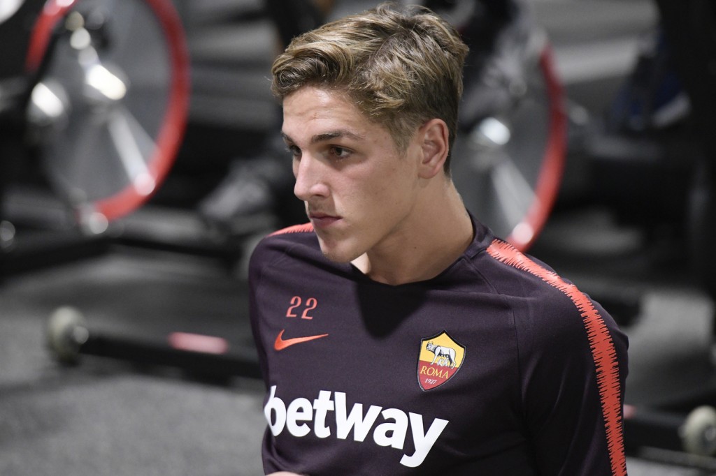 Zaniolo AS Roma - Allenamento pomeridiano