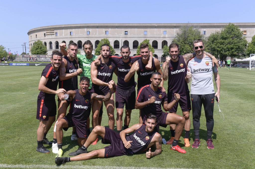 AS Roma, Tour USA 2018 - sessione di allenamento