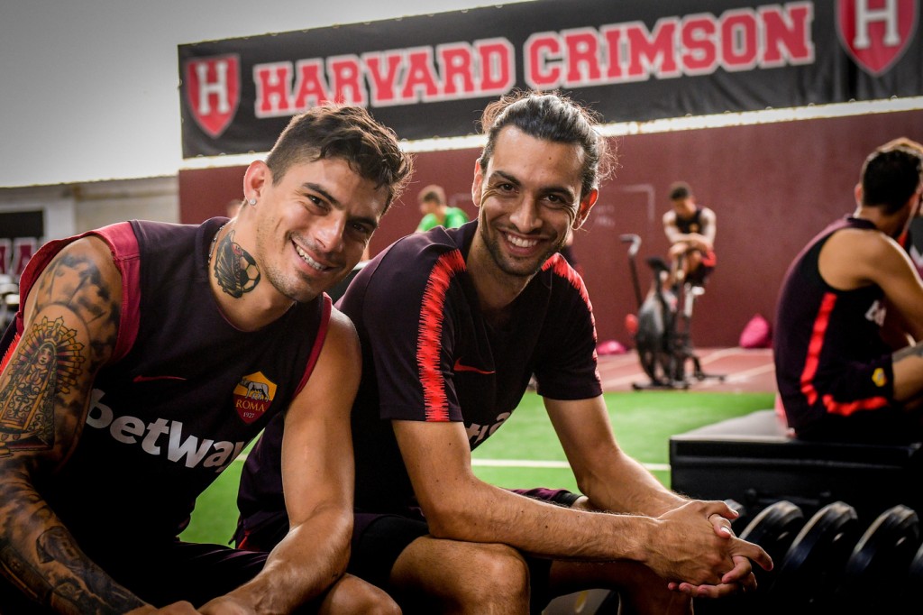 Pastore_perotti_AS Roma Tour USA 2018, allenamento a Boston
