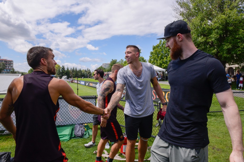 Baynes_Theis_Strootman_AS Roma Tour USA 2018, allenamento a Boston